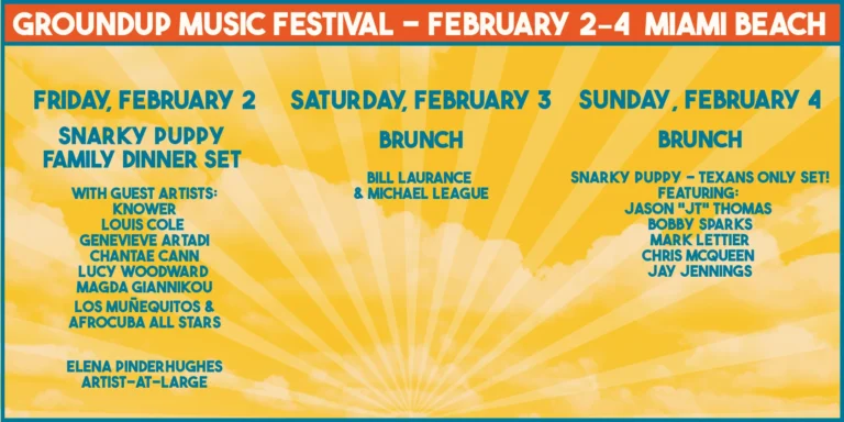 a poster for the ground music festival